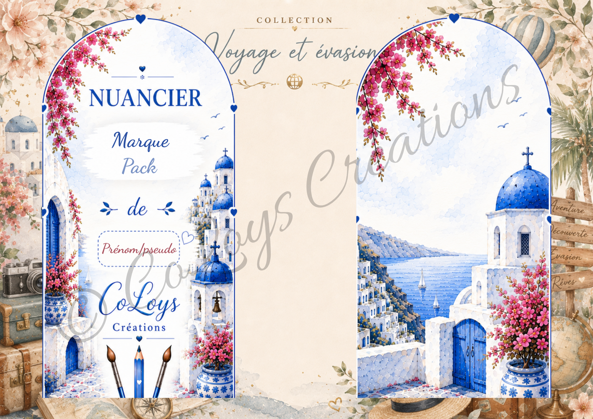 62 Santorin bleu